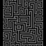 Shadow Maze Labyrinth Comfort Designer Floor (Black)