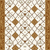 Trellis Lattice Jewel Symphony Décor(Brown)