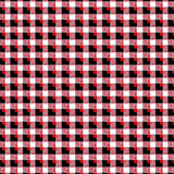 Rustic Checkered Featuring Bold Contrasting Squares(Red)