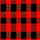 Vintage Lumberjack Plaid Enhanced by Subtle Festive(Red)