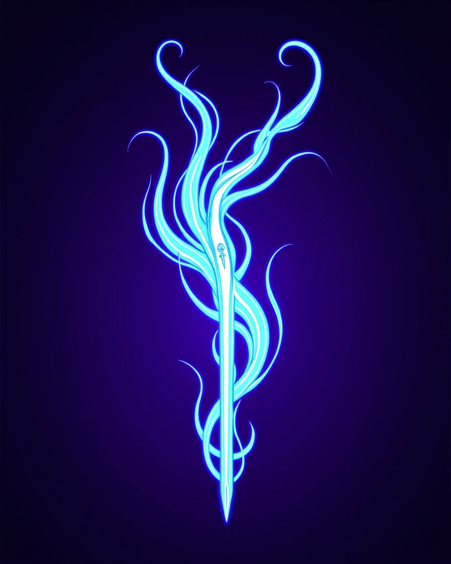 Haunting Phantom Blade Eerie Supernatural Accent(Blue) - ODIKA