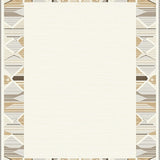 Contemporary Ivory Beige Area(Beige)