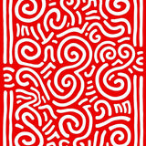 Cane Swirl Extravaganza Joyful Celebration Magnificent Display(Red)