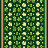 Playful Green Botanical Print(Green)