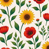 Blooming Garden Symphony Absorbent Vintage Botanical Illustration(Yellow)