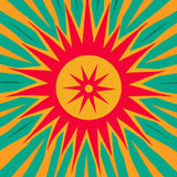 Whimsical Starburst Radiant Sunshine Playful(Orange)