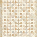 Classic Harlequin Diamond in Beige Hues(Beige)