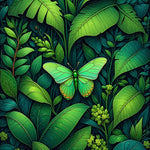 Modern Dark Green Insect(Green) - ODIKA