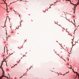 Artistic Cherry Blossom Illustration(Pink)