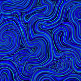 Mystic Labyrinth Curved Spiral Maze Enchanted Path (Blue)