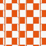 Modern Tartan Grid with Minimalist Print Aesthetic(Orange)