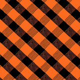 Autumn Harvest Plaid Tapestry(Orange)