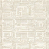 Elegant Beige Area with Intricate Geometric and Non Slip Backing(Beige)