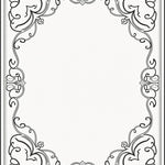 Faded Rococo Filigree with Subtle Ornamental (Black) - ODIKA