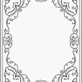 Faded Rococo Filigree with Subtle Ornamental (Black) - ODIKA