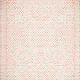 Ethereal Beige Trellis Area Serene Geometric Weave for Home Decor(Pink)