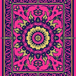 Burst Intricate Symmetrical Contemporary Design (Pink) - ODIKA