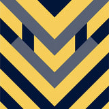 Abstract Chevron Zigzag Pathway with Modern Angular(Yellow)