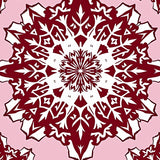 Snowflake Festive Holiday Accent Decorative Floor(Pink)