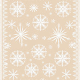 Festive Snowflake Wonderland Holiday(Beige)