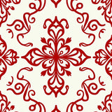 Heritage Damask Swirl Tapestry(Red)