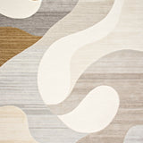 Contemporary Style Area Non Shedding with Unique(Beige)