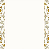 Oriental Lotus Blossom with Intricate Border Framework (White) - ODIKA