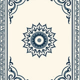 Classic Rosette Scroll Border Decorative Inspired(Cream)