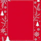 Enchanted Winter Wonderland Decorative Path Embellishment(Red)