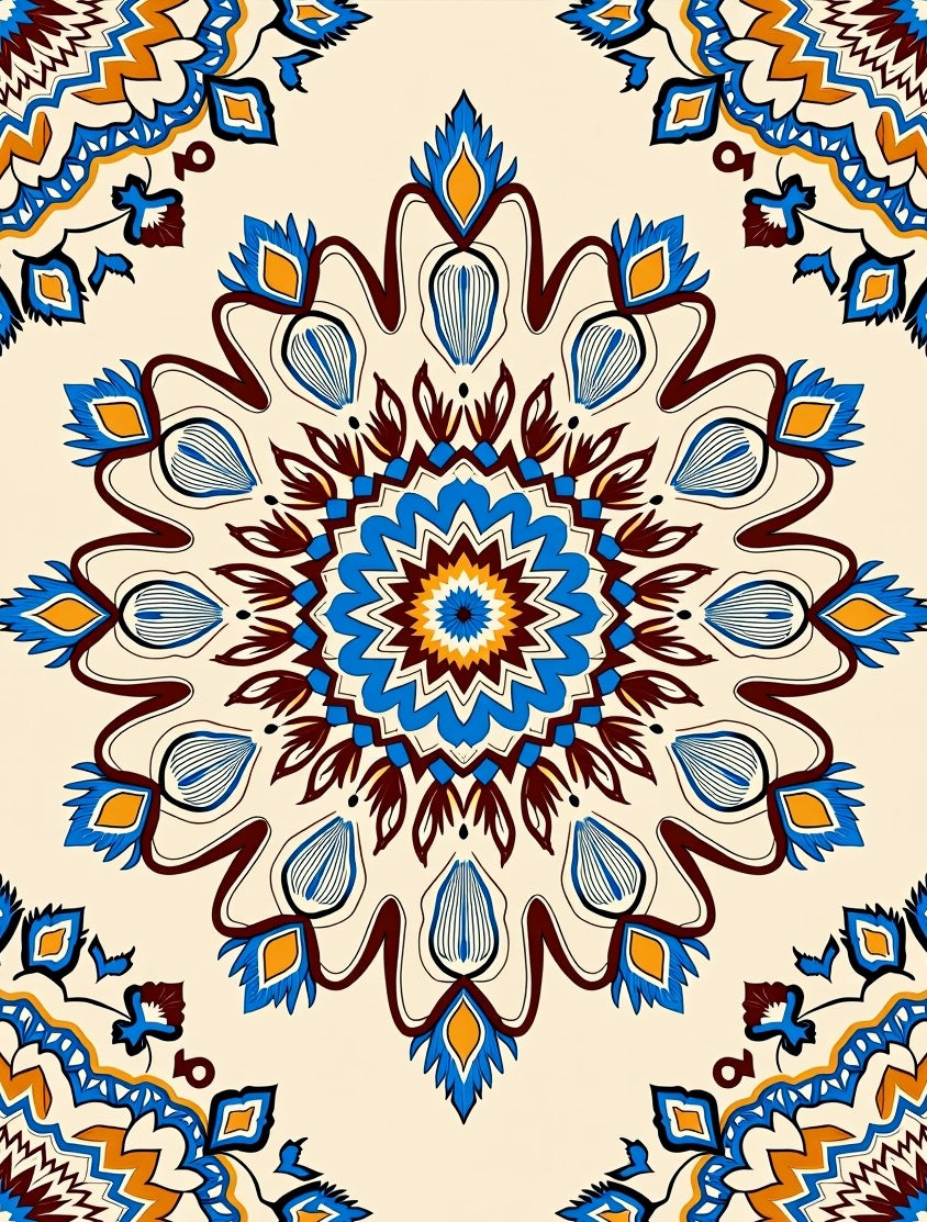 Boho Swirl Enchanting Decorative (Beige) - ODIKA