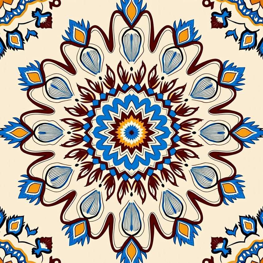 Boho Swirl Enchanting Decorative (Beige) - ODIKA