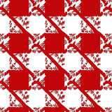Classic Tartan Interlocking with Festive Ribbon Motifs(Red)