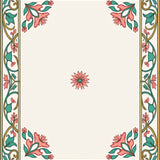 Botanical Arabesque Interlocking Vinework Artisan Art(Pink)