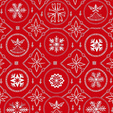 Joyful Celebration Yuletide Featuring Enchanting Seasonal Motifs(Red)