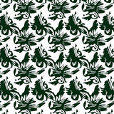 Yuletide Evergreen Semi Circle Bath Floor Covering(Green)