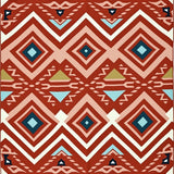 Chevron with Southwestern Native American Inspiration(Red)
