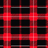 Classic Tartan Plaid With Bold Checkered Contrast(Red)