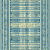 Country Wynona Rectangle with Blue and Beige Tones(Blue)
