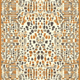Beige Runner Featuring Geometric Spotted Inspired by Antelope Prints(Brown)