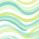 Gradient Waves Modern Floor Covering (Green)