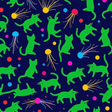 Whimsical Feline Illuminated Floor with LED Technology(Green)