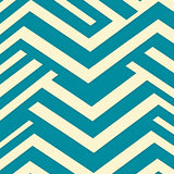 Chevron Zigzag Stripe Plush Anti Slip(Teal)