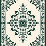 Aristocratic Baroque Weathered Blossom Tapestry (Green) - ODIKA