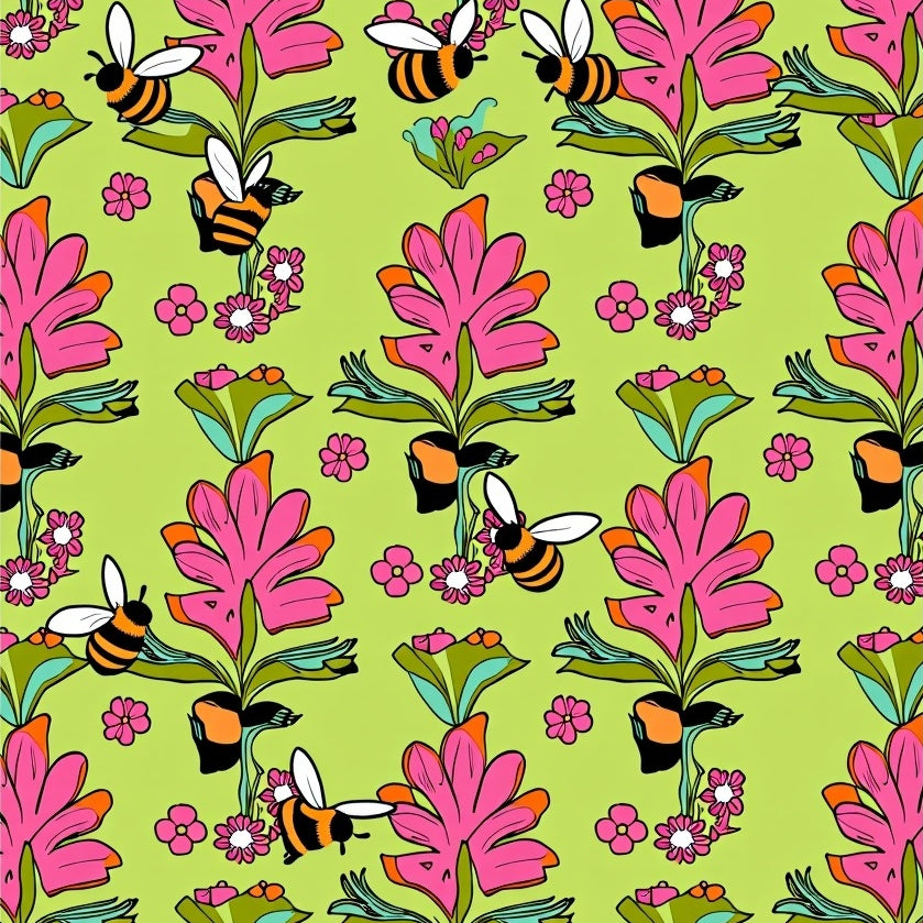 Honeybee Wildflower Festival with Pollinator Theme (Green) - ODIKA