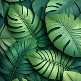 Vibrant Leafy Abstract Aesthetic(Green)