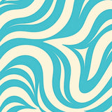 Retro Wave with Fluid Stripes and Dynamic Energy (Blue) - ODIKA