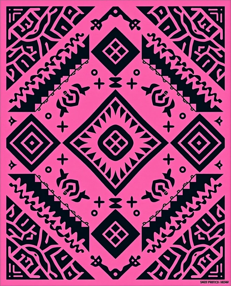 Boho Inspired Luxury Resilient Fade Resistant (Pink) - ODIKA