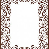 Artisan Scrollwork Trellis with Enchanted Petal Embellishments (Brown)