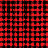 Heritage Checkboard Rustic Farmhouse Grid Design(Red)