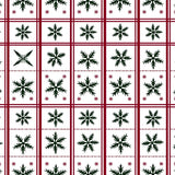 Plaid and Snowflake with Vintage Holiday Charm(Red)